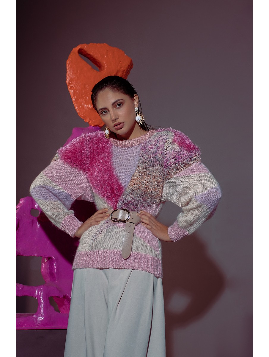 Светр INTARSIA pink